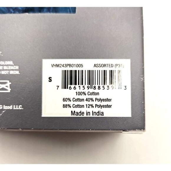 5 Pack Van Heusen Underwear Low Rise Briefs S 28-30 Multicolor Green & Blue NWT - Picture 12 of 16